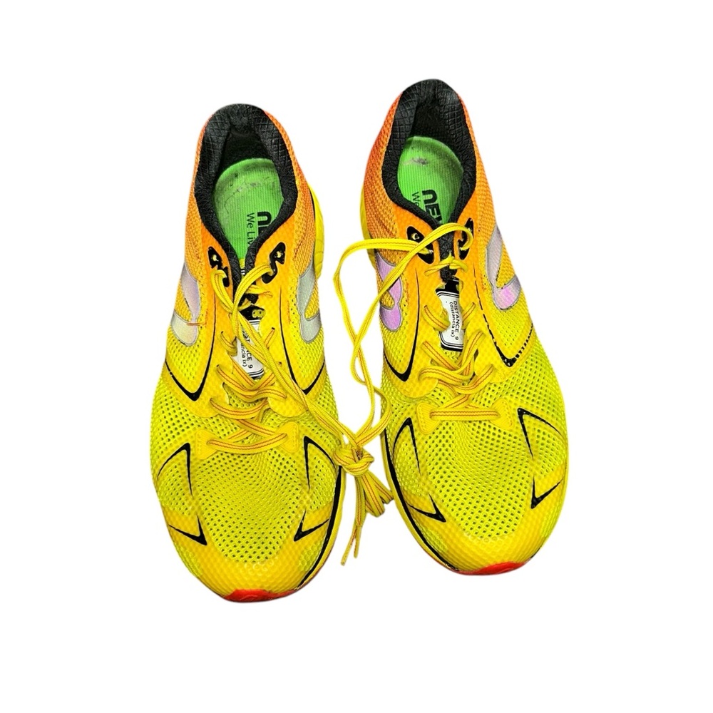 NEWTON Mens Distance 4 M000515 Green Lime Orange Running Shoes Size 10